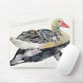Hand Draw Waterverf Bird, Duck Muismat (Met muis)