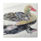 Hand Draw Waterverf Bird, Duck Tegeltje (Voorkant)