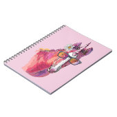 Hand drawing pink Unicorn Notitieboek (Linkerzijde)