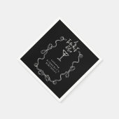 Hand Drawn A Tiny Bit Older Black Birthday Party  Servet (Hoek)