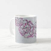 Hand-Drawn Abstract Floral Line Art Mug Koffiemok (Voorkant links)