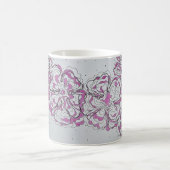 Hand-Drawn Abstract Floral Line Art Mug Koffiemok (Center)