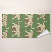 Hand Drawn Abstract Leopard Cheetah met Animal Sk Badhanddoek (Badhanddoek)