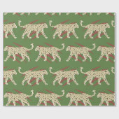 Hand Drawn Abstract Leopard Cheetah met Animal Sk Cadeaupapier (Vlak)