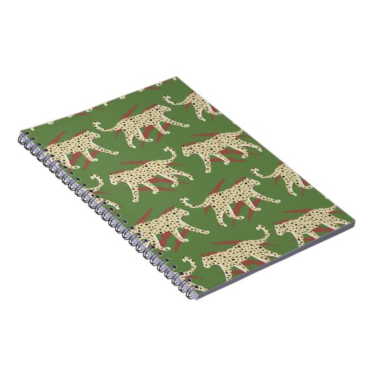 Hand Drawn Abstract Leopard Cheetah met Animal Sk Notitieboek (Rechterzijde)