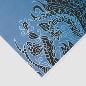 Hand Drawn Abstract Tribal Hippie Doodle Bohemian Tissuepapier (Detail)