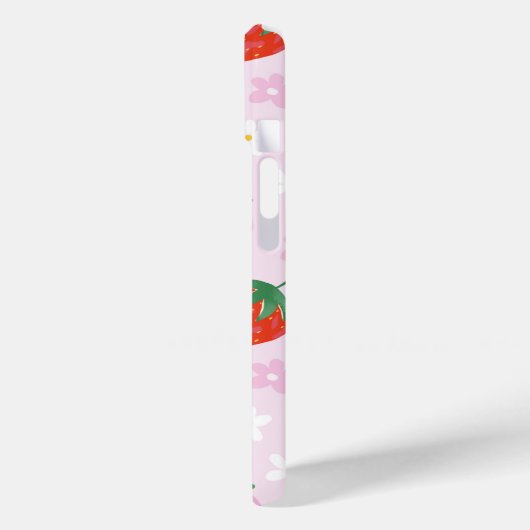 Hand-Drawn Aesthetic Strawberry Seamless Pattern Case-Mate iPhone Case (Achterkant / Links)