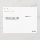 Hand drawn Airplanes Aviation Pilot Aviator Fun Briefkaart (Achterkant)