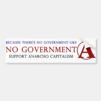 Hand Drawn Anarcho Captalist - Capitalisme + Anarc Bumpersticker