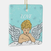 Hand Drawn Angel Keramisch Ornament (Rechts)