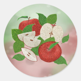 Hand-Drawn Apple Stickers – Rustic Modern