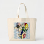 Hand-Drawn Art Tas – Esthetische SketchSpill Bag (Voorkant)