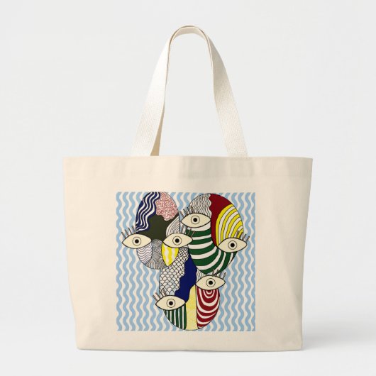 Hand-Drawn Art Tas – Esthetische SketchSpill Bag (Voorkant)