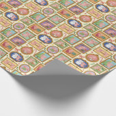 Hand Drawn Axolotl Christmas Wrapping Paper Roll Cadeaupapier (Hoek)