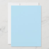 Hand Drawn Baby Boy Baby shower nodigt uit Kaart (Achterkant)