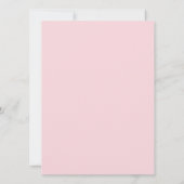 Hand Drawn Baby Girl Baby shower nodigt uit Kaart (Achterkant)