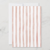 Hand Drawn Baby in Bloom Baby Shower Invite Kaart (Achterkant)