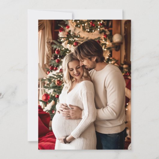 Hand Drawn Baby It's Cold Outside Baby Shower Kaart (Achterkant)