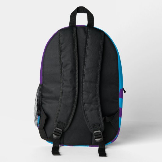 Hand Drawn Back To School Designed Backpack Bedrukte Rugzak (Achterkant)