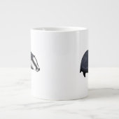 Hand Drawn Badger Illustration Design Grote Koffiekop (Voorkant)
