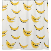 Hand-drawn bananas, stylish seamless pattern. douchegordijn (Voorkant)