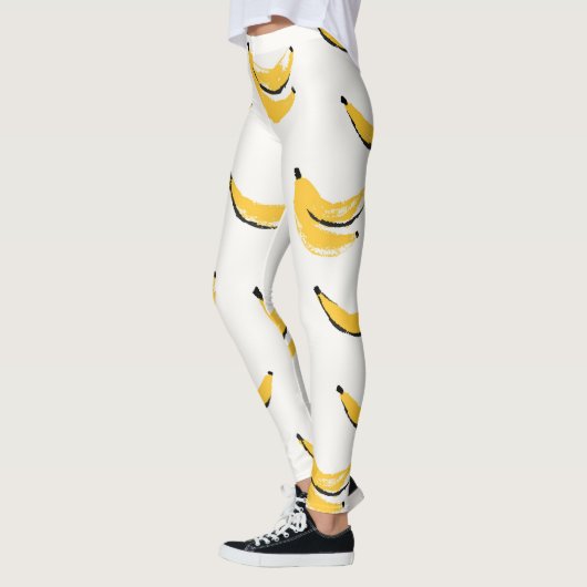 Hand-drawn bananas, stylish seamless pattern. leggings (Links)