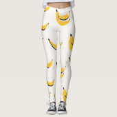 Hand-drawn bananas, stylish seamless pattern. leggings (Voorkant)