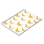 Hand-drawn bananas, stylish seamless pattern. notitieboek (Linkerzijde)