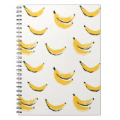 Hand-drawn bananas, stylish seamless pattern. notitieboek (Voorkant)