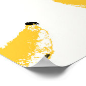 Hand-drawn bananas, stylish seamless pattern. poster (Hoek)