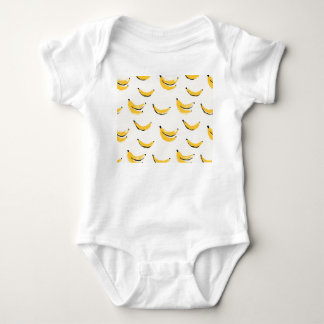Hand-drawn bananas, stylish seamless pattern. romper
