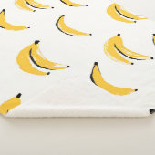 Hand-drawn bananas, stylish seamless pattern. sherpa deken (3/4)