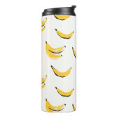 Hand-drawn bananas, stylish seamless pattern. thermosbeker (Gedraaid links)