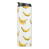 Hand-drawn bananas, stylish seamless pattern. thermosbeker (Geroteerd rechts)