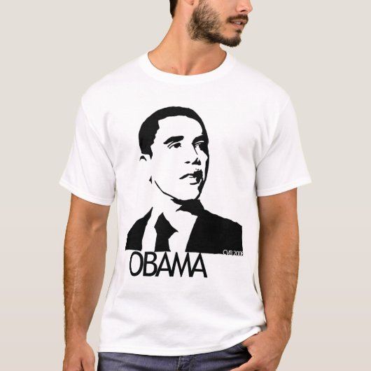 Hand Drawn Barack Obama Pic T-shirt (Voorkant)
