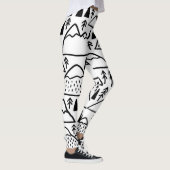 Hand-Drawn Bergen en Bomen. Leggings (Rechts)