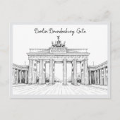 Hand drawn Berlin Brandenburg Gate Germany Briefkaart (Voorkant)