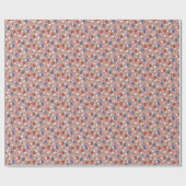 Hand Drawn Berry Pattern  Wrapping Paper Roll Cadeaupapier (Vlak)