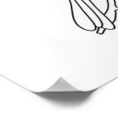 Hand-Drawn Bird Illustration Art Poster (Hoek)