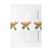 Hand Drawn Bird of Paradise Art Wedding Uitnodigingen Wikkel (Voorkant Voorbeeld)