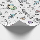 Hand Drawn Birthday Cadeaupapier (Hoek)