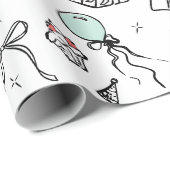 Hand Drawn Birthday Cadeaupapier (Rol Hoek)