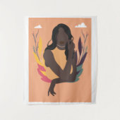 Hand Drawn Black Awareness Day Concept Wandkleed (Voorkant)