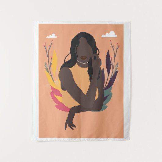 Hand Drawn Black Awareness Day Concept Wandkleed (Voorkant)