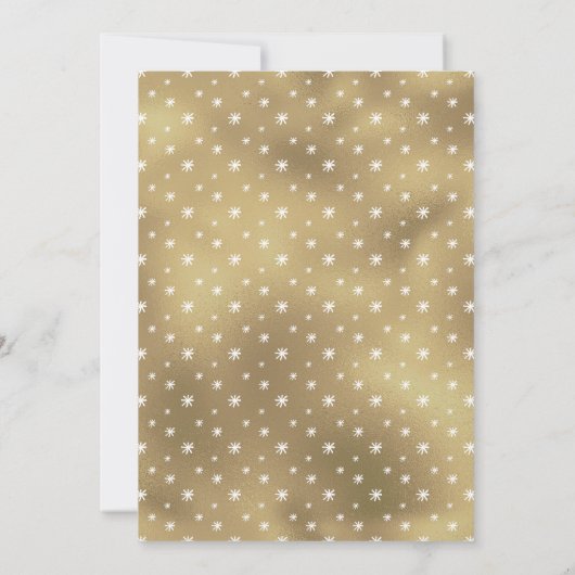 Hand-Drawn Black Gold Christmas Tree Arch Photo Feestdagenkaart (Achterkant)