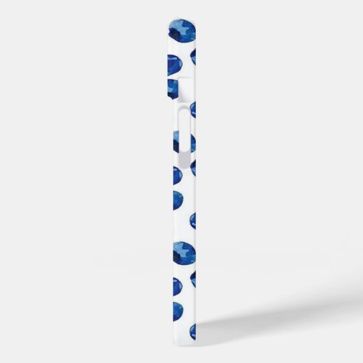 Hand Drawn Blue Berry Fruit Case (Achterkant / Links)