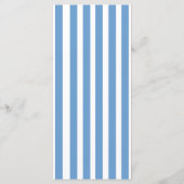 hand drawn Blue Couple Swan Whimsical Wedding Menu (Achterkant)