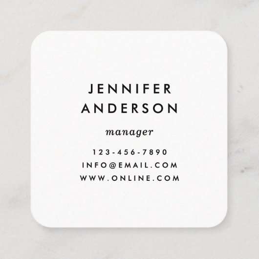 Hand-Drawn Bobby Pins Pink & Black Hair Stylist Vierkante Visitekaartje (Achterkant)