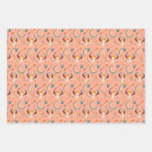 Hand Drawn Boho Pattern Dream Catcher Salmon roze Inpakpapier Vel (Voorkant 3)