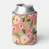 Hand-Drawn Bold Inky Floral Pattern- Sunlit Meadow Blikjeskoeler (Blikje Voorkant)